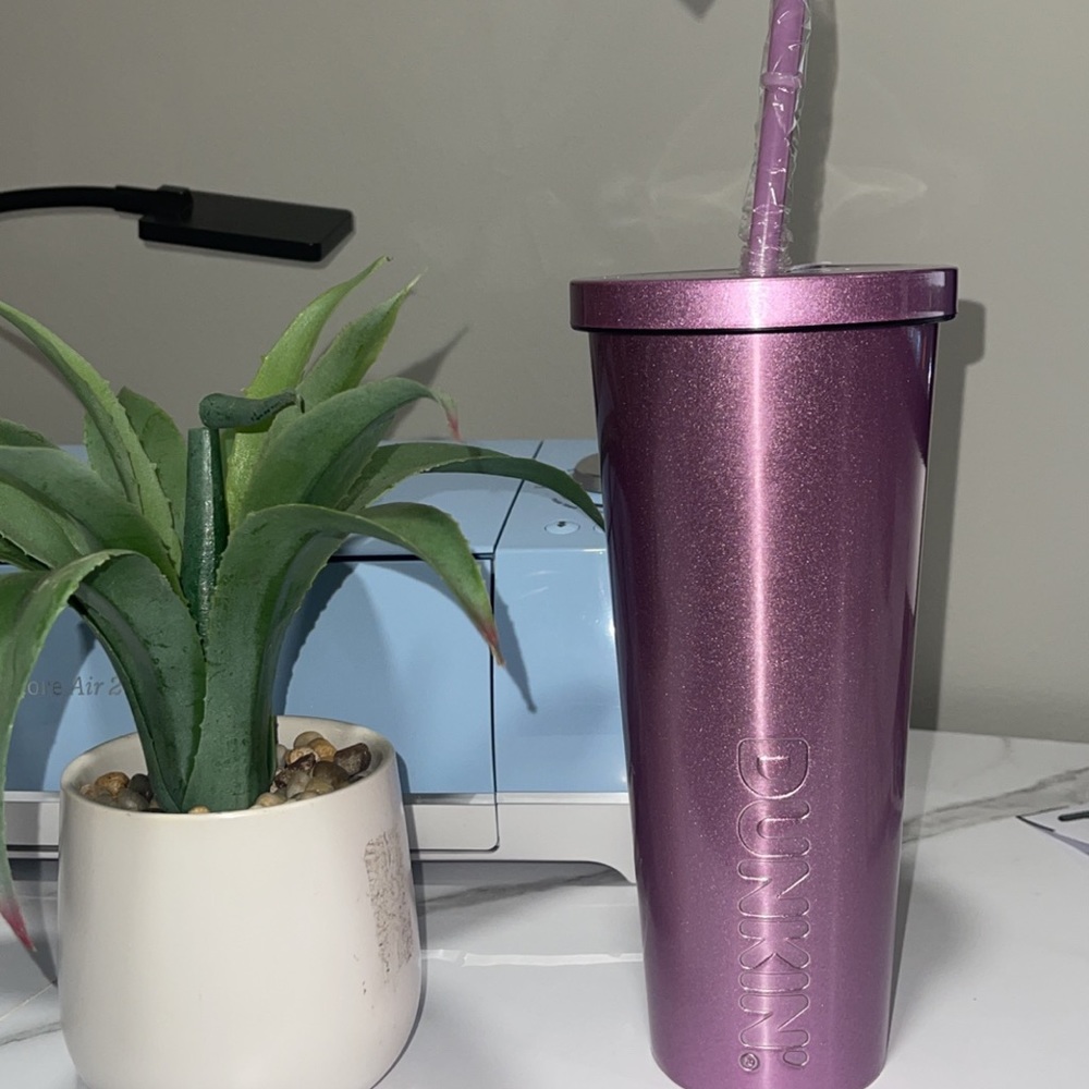 Dunkin Donuts Iridescent Stainless Steel Tumbler
